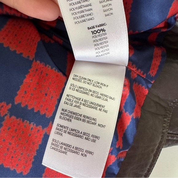 NWOT! MOTHER - The Count Chocula Faux Leather Jacket - Brown - Picture 9 of 16